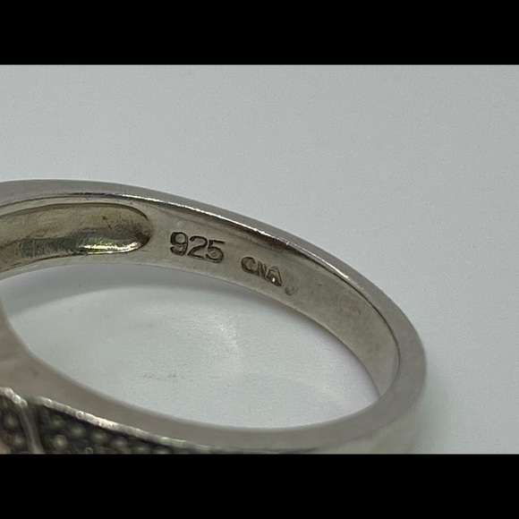 925 Sterling Silver Rubellite Tourmaline Ring & Matching Earrings - Picture 7 of 10